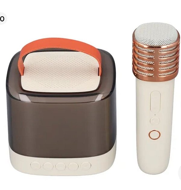 Caixa de som karaoke radio bluetooth-tf-aux recarregavel h'maston mx01