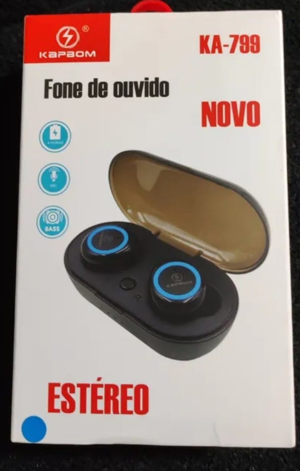 Fone de ouvido bluetooth kapbom ka-799