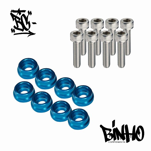 Arruelas de acabamento Billet MAX M6 ou M8