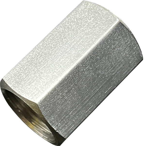 Conexão Redutora Alumínio 1/4'' BSP Fêmea X 1/8''BSP Fêmea