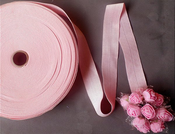 Viés Boneon Maleável 50m X 25mm | Poliéster Rosa