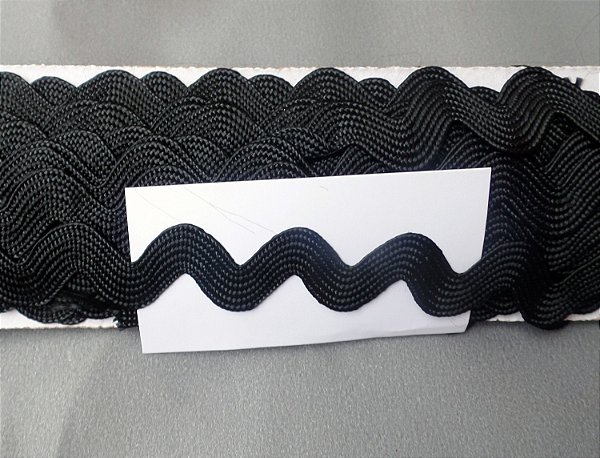 334/03 - Sianinha 9mm x 10m | Preto 02 - 100% viscose