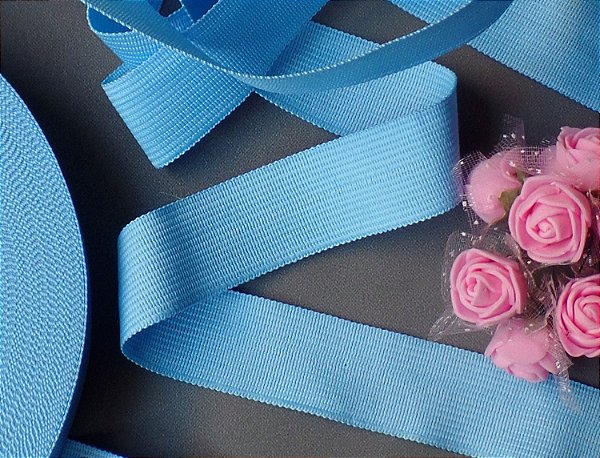 Viés Boneon Maleável 50m X 25mm | Poliéster Azul Bebê