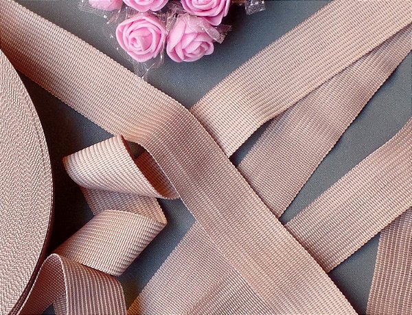 Viés Boneon Maleável 50m X 25mm | Poliéster Rose