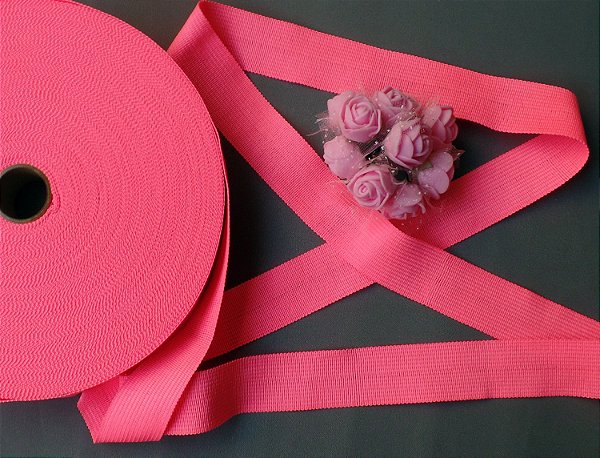 Viés Boneon Maleável 50m X 25mm | Poliéster Pink