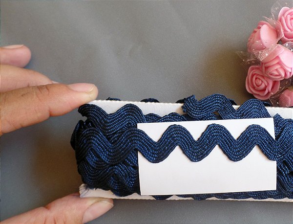 334/03 - Sianinha 9mm x 10m | Azul Marinho 07 - 100% viscose