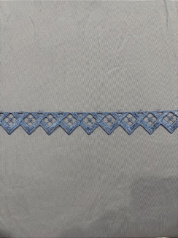 GP041 - 3,00cm x 13,70m | Renda Guipure 100% Poliéster Azul Marinho