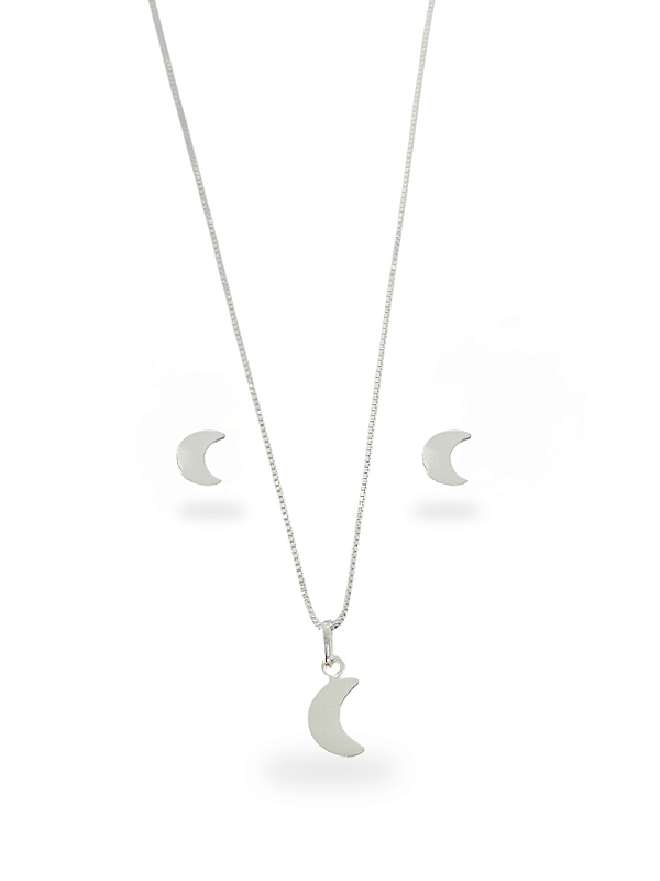 Conjunto Lua Prata 925