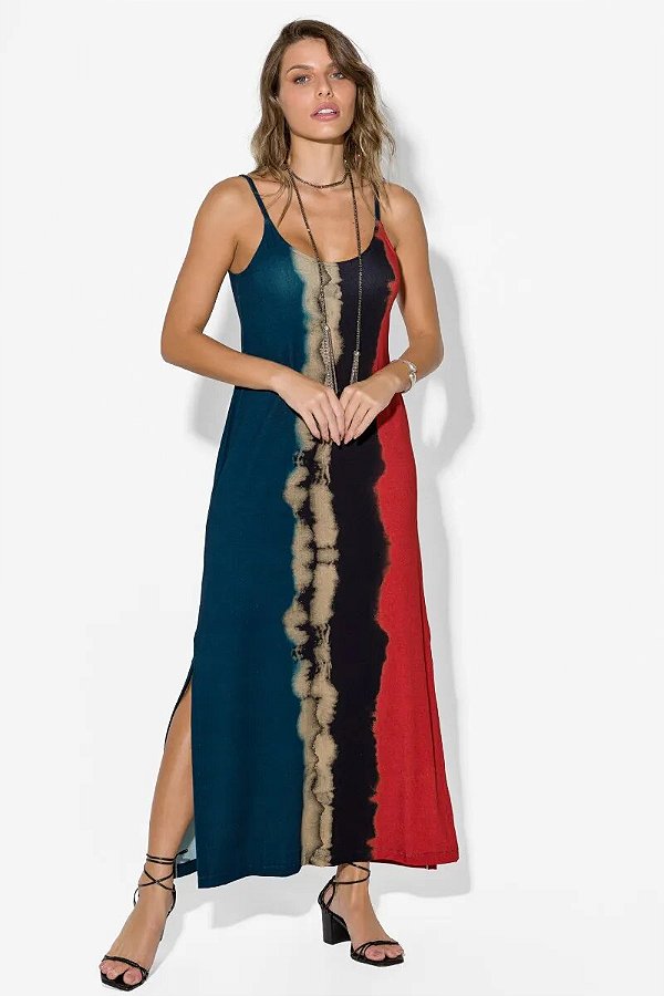 Vestido Longo com Fendas Laterais - DE CHELLES 00249