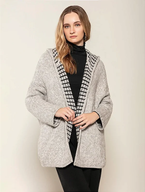 Casaco Oversized Reversível com Capuz - BIAMAR 11843