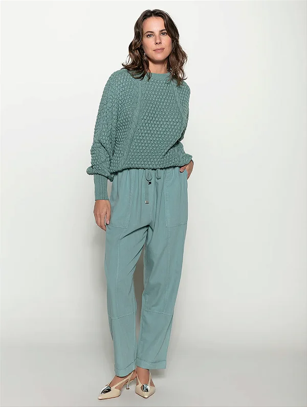 Calça Reta com Bolsos Sobrepostos - BIAMAR 12010