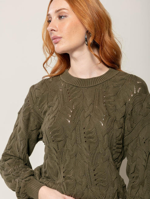 Blusa com Tecimento em Tranças - BIAMAR 11840