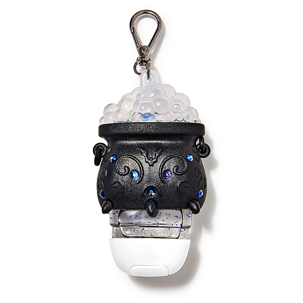 Suporte para Higienizador Bath and Body Works " PocketBac Holder " Light-up Color-changing Spooky Cauldron