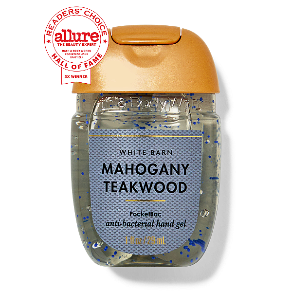 Higienizador de Mãos Bath and Body Works White Barn Mahogany Teakwood