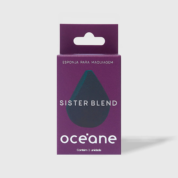 Esponja de Maquiagem Oceane Purple Sister Blend | Cor: Verde