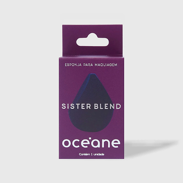 Esponja de Maquiagem Océane Purple Sister Blend | Cor: Azul