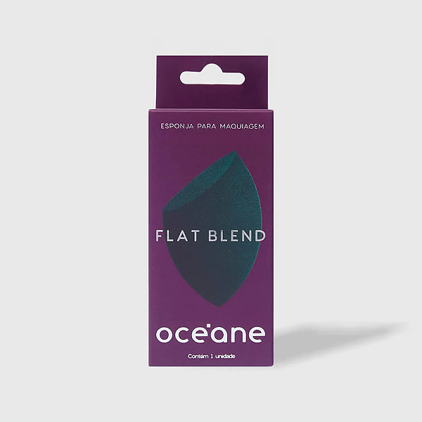 Esponja de Maquiagem Oceane Purple Flat Blend | Cor: Verde