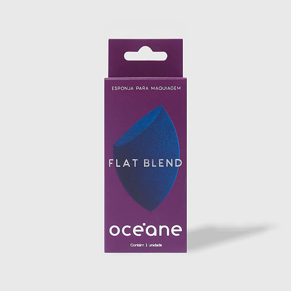 Esponja de Maquiagem Océane Purple Flat Blend | Cor: Azul