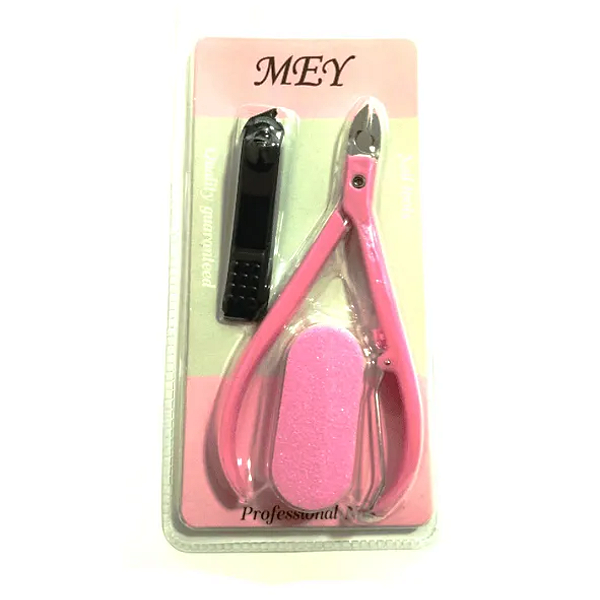 Kit Manicure MEY Alicate, Cortador e Lixa | Sortido