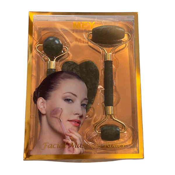 Kit Massagem Facial Mey Pedra Jade | 3und