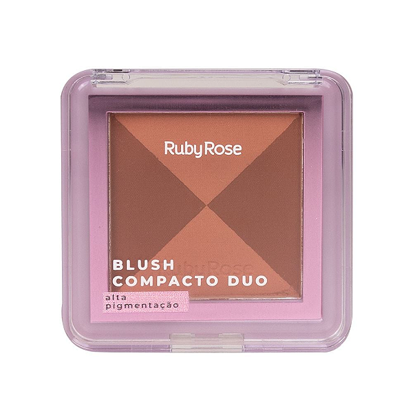 Duo de Blush Compacto RubyRose | Cor: DB02