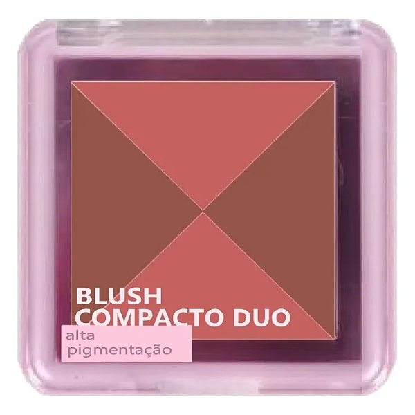Duo de Blush Compacto RubyRose | Cor: DB04