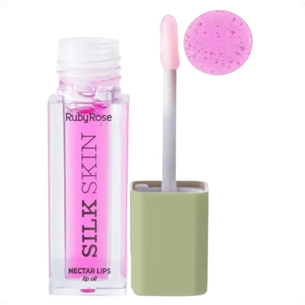 Lip Oil RubyRose Silk Skin Nectar Lips | Cor: Pink Pulse