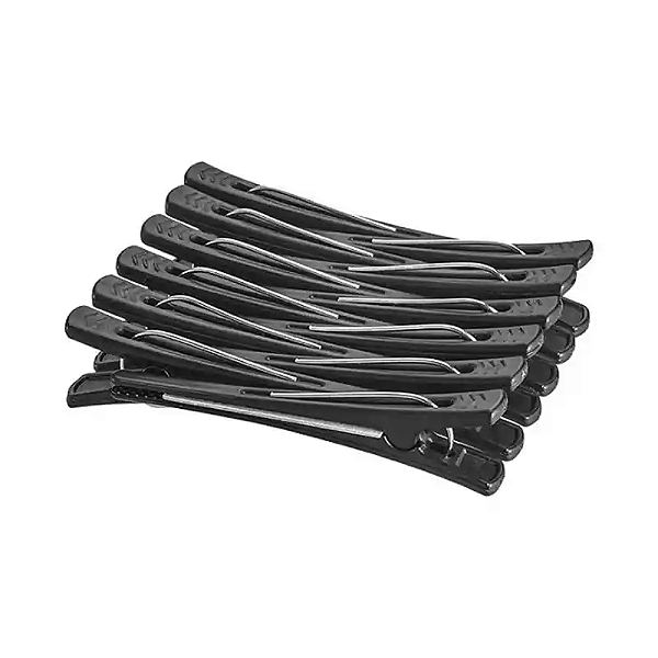 Clips P/ Cabelo Dompel C/ 12 un pretos