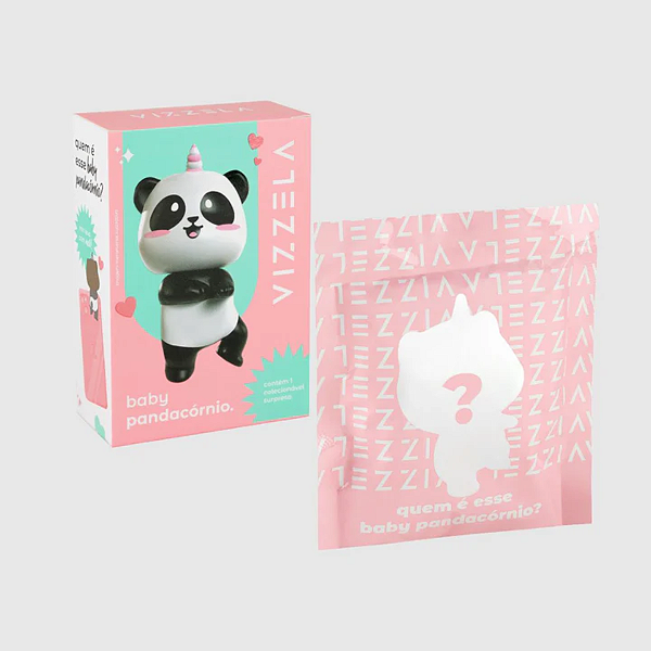 Baby Pandacórnio Colecionável Vizzela | Contém 1 Colecionável Surpresa