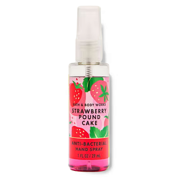Higienizador de Mãos em Spray Bath and Body Works Strawberry Pound Cake