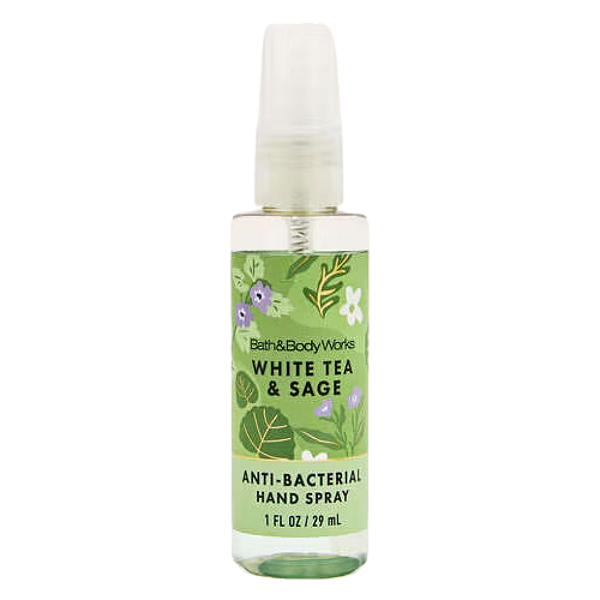Higienizador de Mãos em Spray Bath and Body Works White Tea & Sage