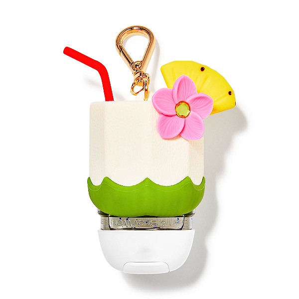 Suporte para Higienizador Bath and Body Works " PocketBac Holder " Coconut Drink