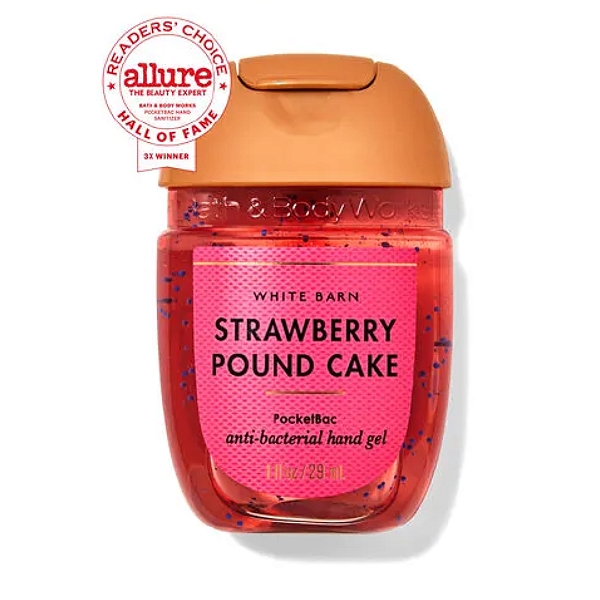 Higienizador de Mãos Bath and Body Works White Barn Strawberry Pound Cake