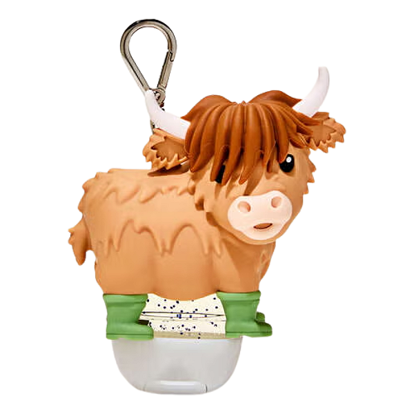 Suporte para Higienizador Bath and Body Works "PocketBac Holder" Highland Cow