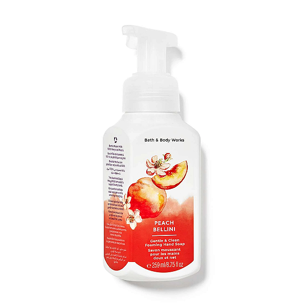 Sabonete para as Mãos Bath and Body Works Peach Bellini Gentle & Clean Foaming Hand Soap 259ML