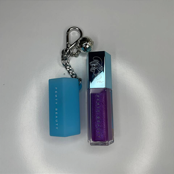 Gloss Labial Fenty Beauty x Smurfs Smurfette Effect Gloss Bomb + Keychain | Cor: SMURFETTE EFFECT (Sem caixa)