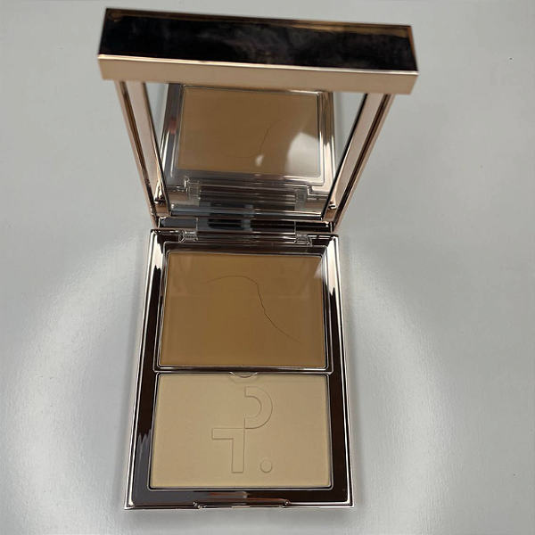 Duo Base e Pó Patrick Ta Major Skin Crème Foundation and Finishing Powder Duo | Cor: Light Medium 1 (Cremoso trincado)