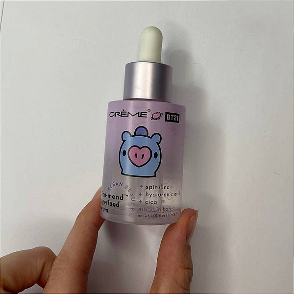 Serum The Crème Shop X BT21 Cica-Mend Superfood Serum (Sem caixa, embalagem com marca, dosador levemente manchado)