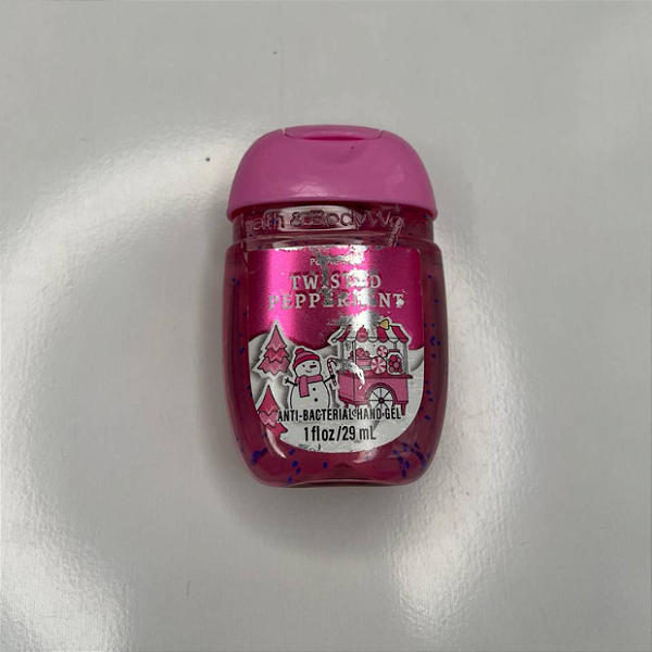 Higienizador de Mãos Bath and Body Works Twisted Peppermint (Rótulo danificado)