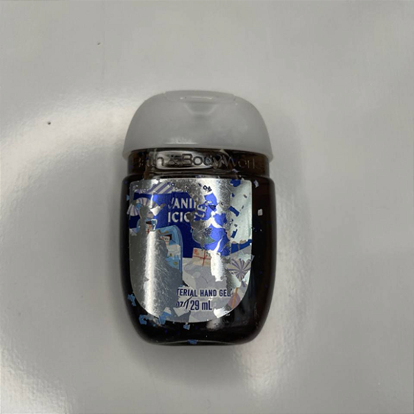 Higienizador de Mãos Bath and Body Works Vanilla Icicles (Rótulo danificado)