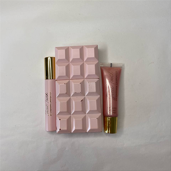 Kit de Perfume e Gloss Sabrina Carpenter Sweet Tooth EDP Fragrance Gift Set for Women (Sem caixa, detalhe no perfume)