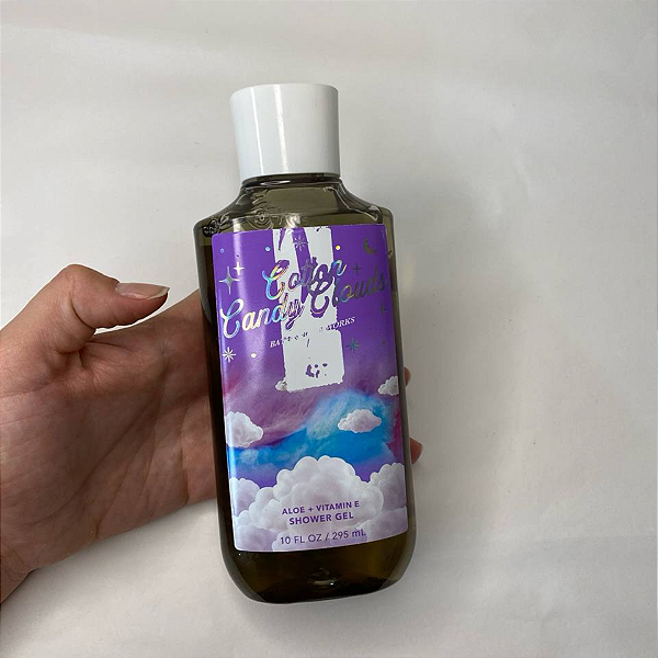 Gel de Banho Bath And Body Works Cotton Candy Clouds 295ML (Rótulo saindo)