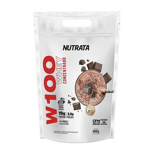 Whey Protein W100 900g Refil - Nutrata