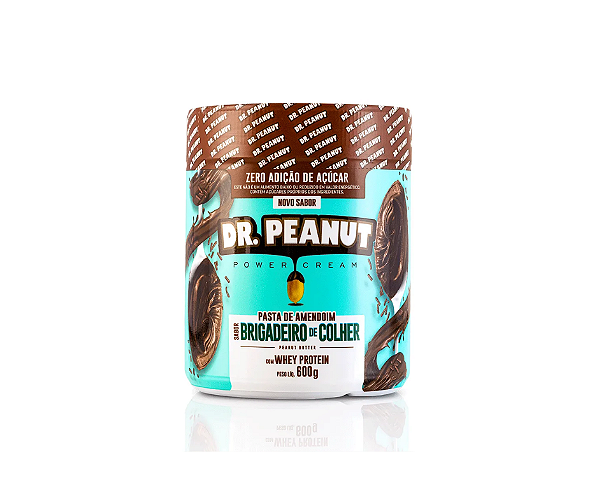 Pasta de Amendoim - 650g Avelã com Whey - Dr. Peanut - Faz a Boa!