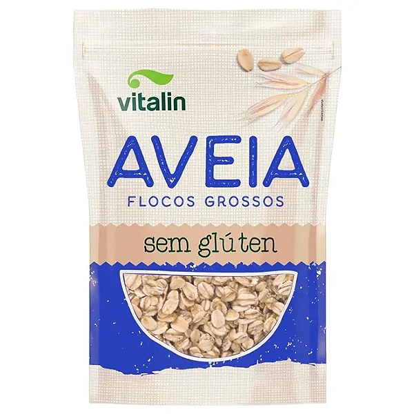 Aveia Flocos Grossos Vitalin 200g | sem Glúten