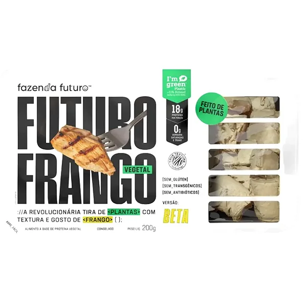 Futuro Frango Vegano em Tiras 200g – Fazenda Futuro 100% Plant-Based