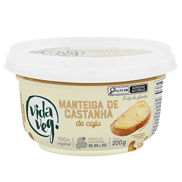 Manteiga de Castanha de Caju Vida Veg 200g
