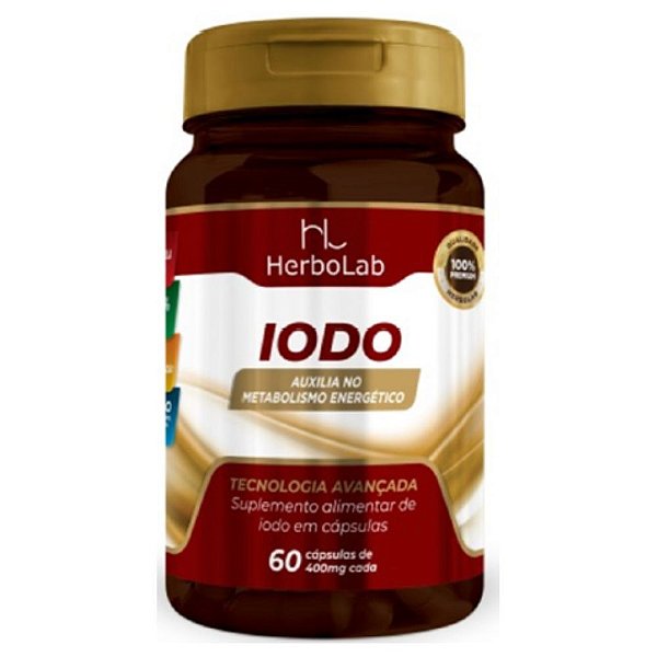 Iodo 500Mg Herbolab 60 Cápsulas