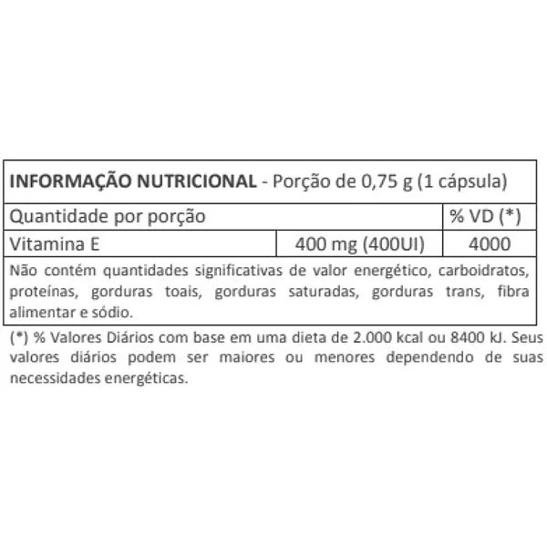 Vitta E 750mg Herbolab 60 Cápsulas