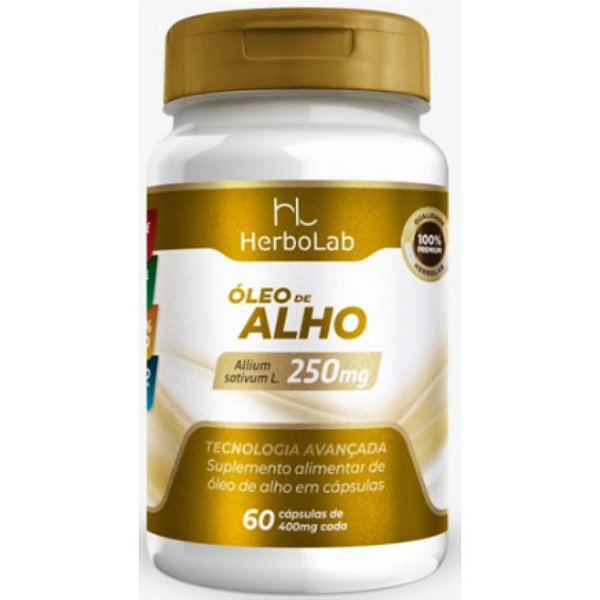 Óleo de Alho 400mg 60 Cápsulas